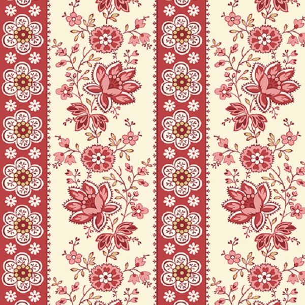 Tissu Andover A 9578 R rouge lemillepatch