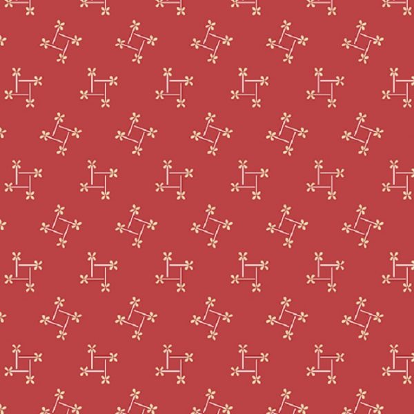 Tissu Andover A 9589 R rouge lemillepatch