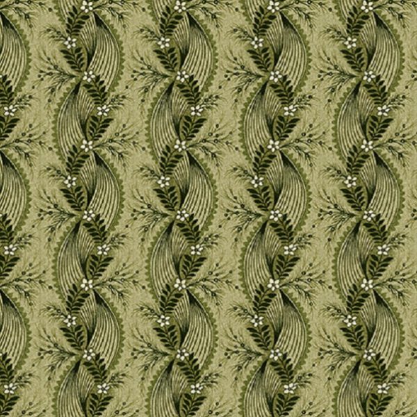 Tissu Henry Glass 2602-66 vert lemillepatch