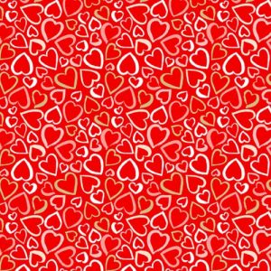 Tissu Makower 2315 R rouge lemillepatch