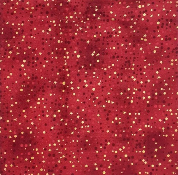 Tissu Stof Fabrics 4598-409 rouge lemillepatch
