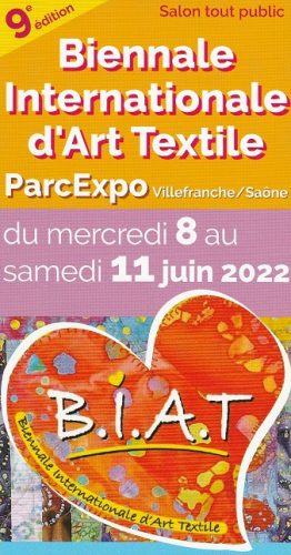 Le Mille Patch expose a la Biennale Internationale d'Art Textile de Villefranche/Saône du 8 au 11 Juin 2022 ParcExpo 