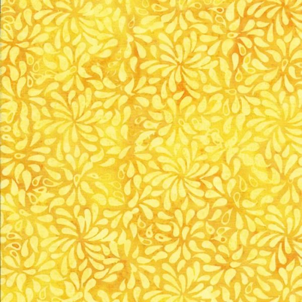Tissu Makower 6/1131 jaune lemillepatch