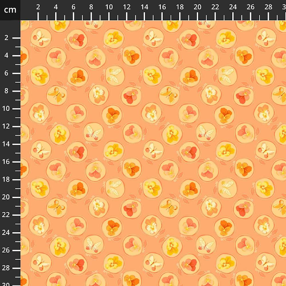 Tissu Windham 54654 Orange Lemillepatch