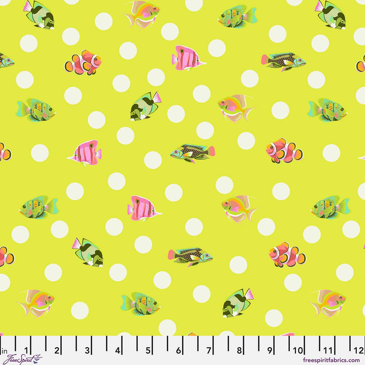 Tissu Free Spirit - PWTP268 SeaGrass